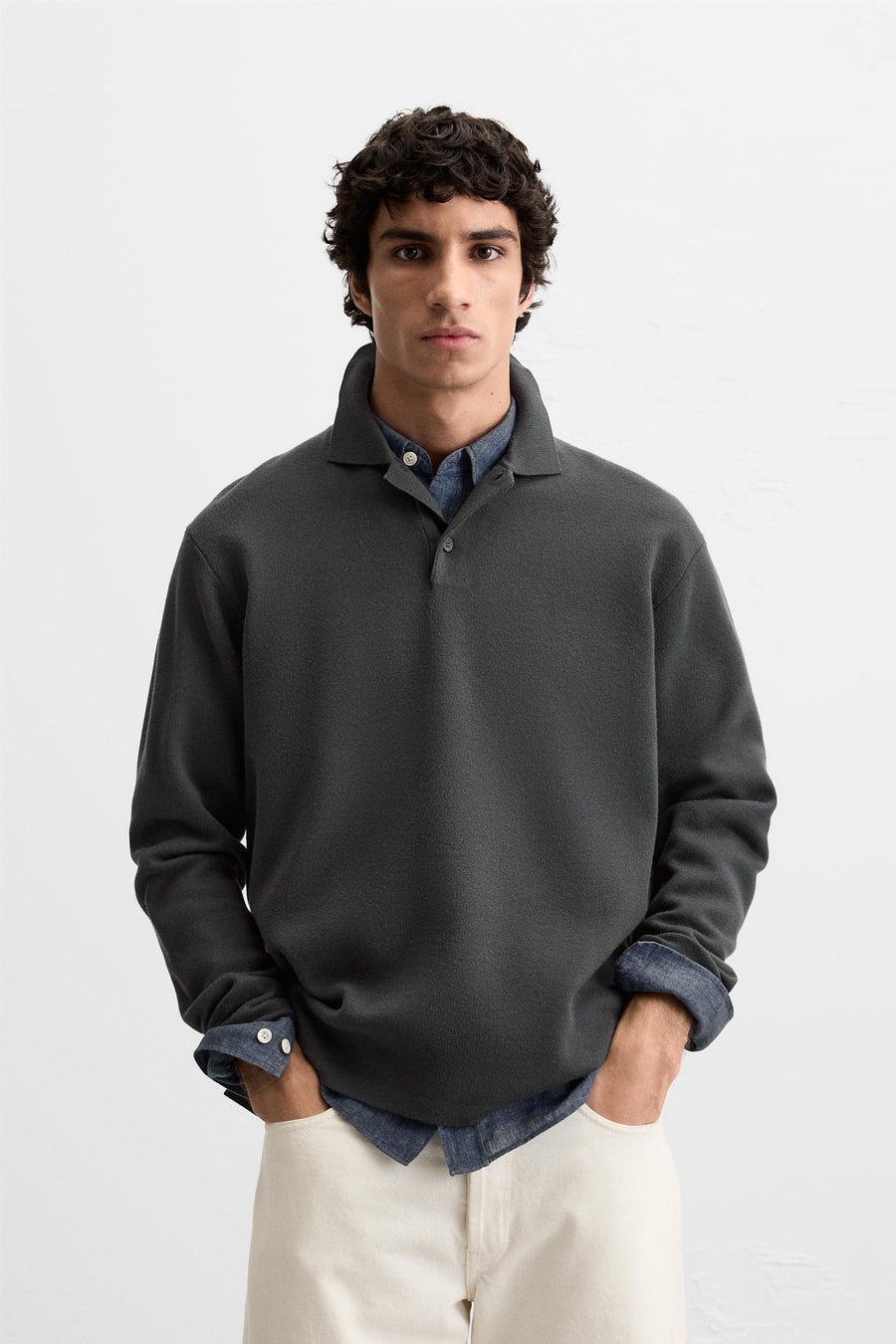 VİSKOZ KARIŞIMLI TRİKO POLO T-SHIRT