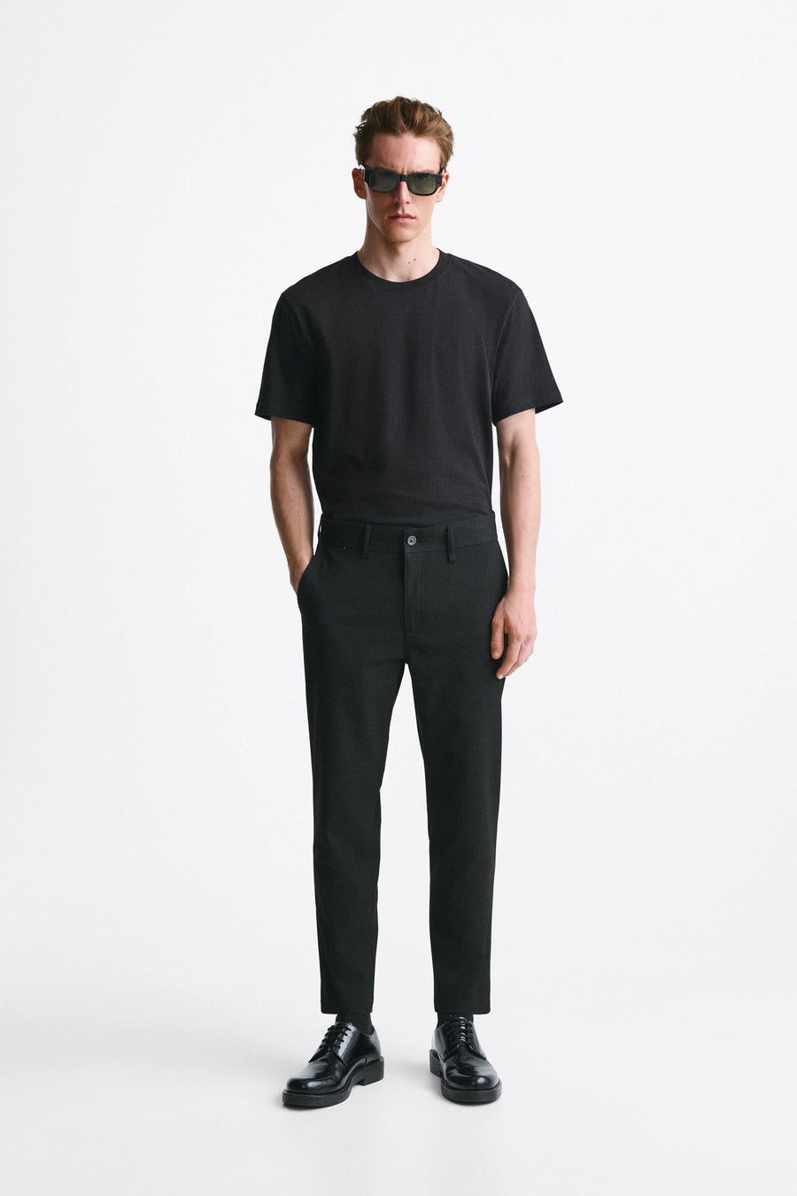 TEXTURED COMFORT TROUSERS 001