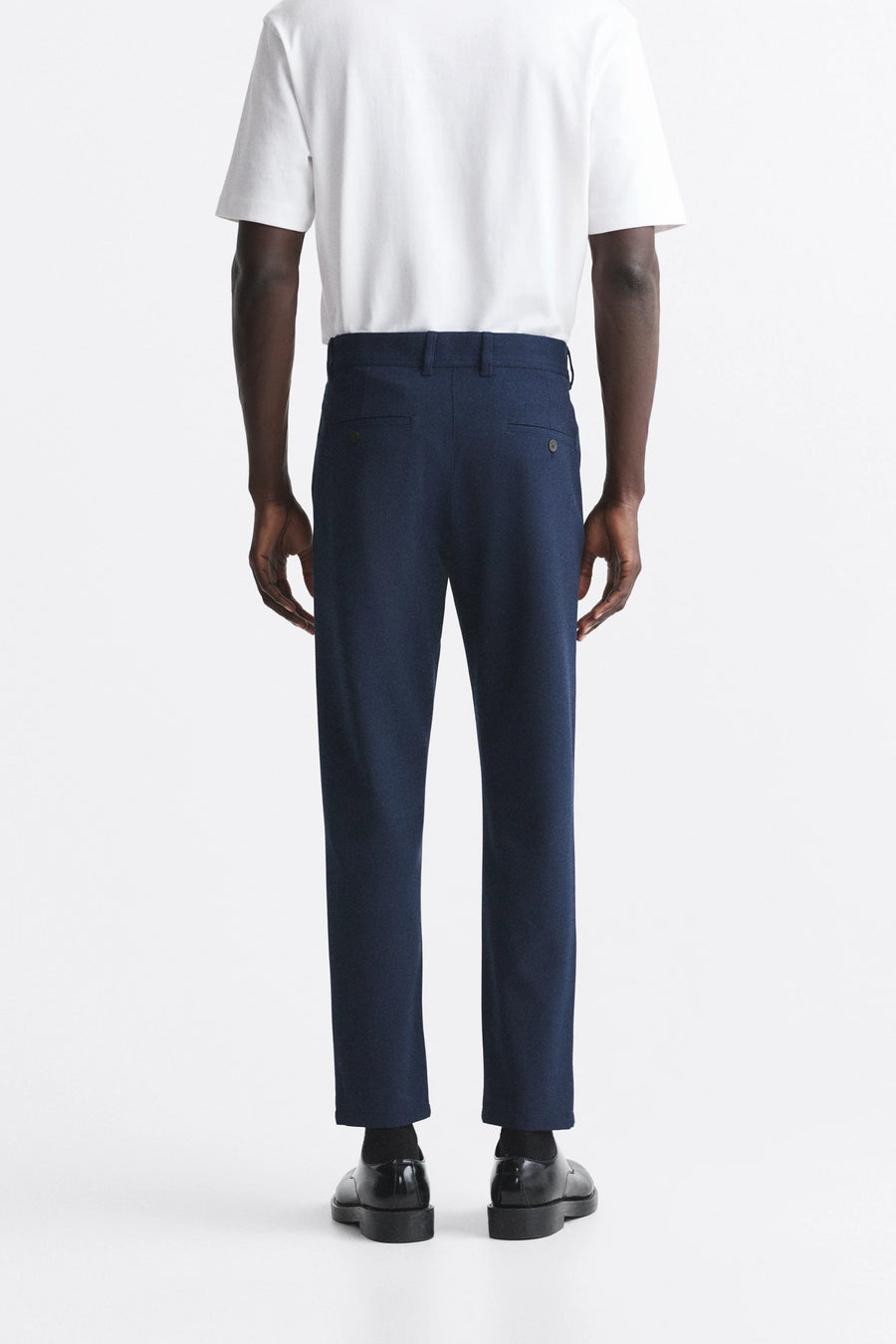 TEXTURED COMFORT TROUSERS 015