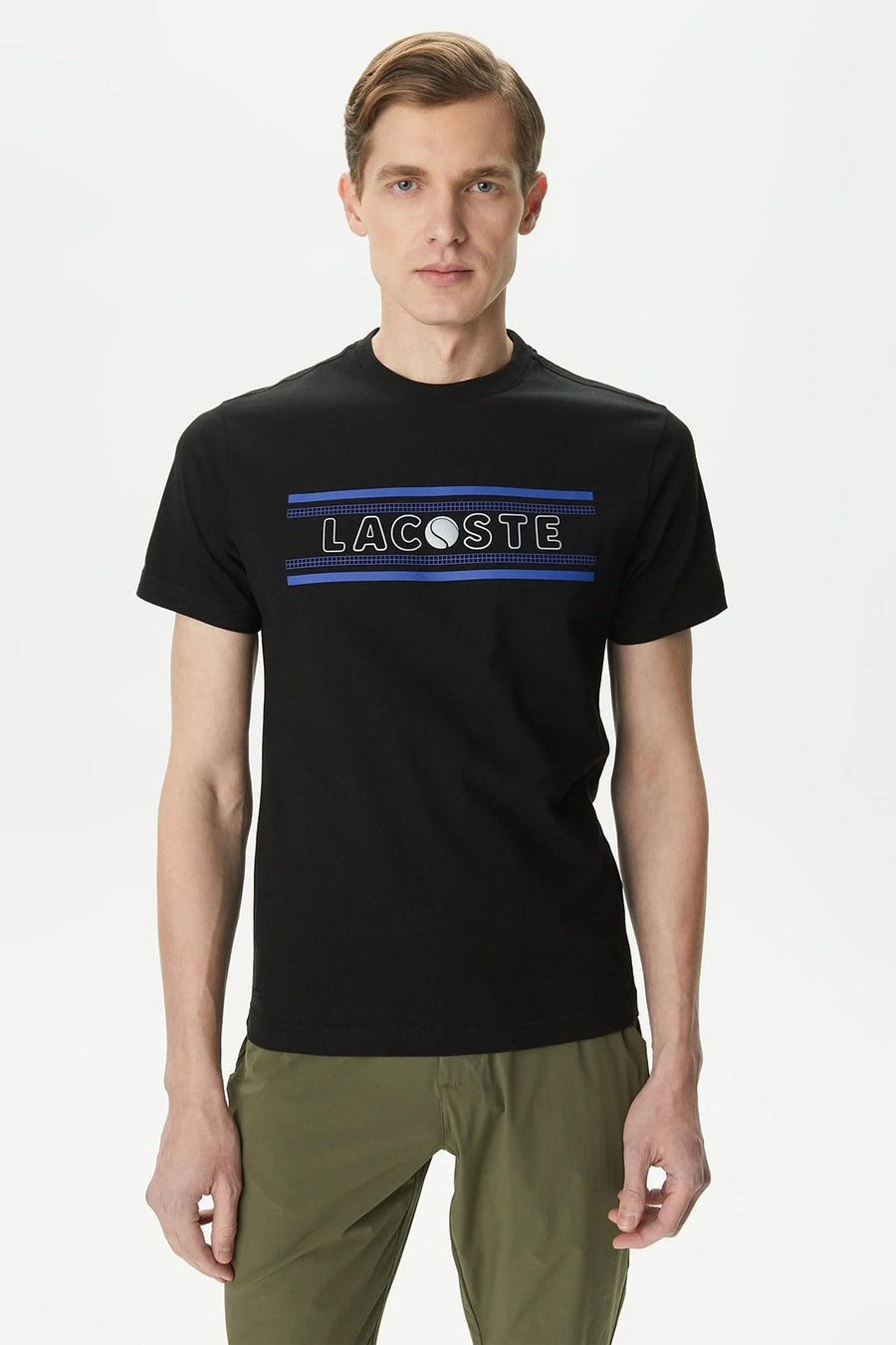 Regular Fit Bisiklet Yaka Baskılı T-Shirt